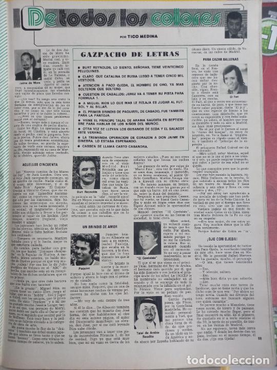 Sammeln von Zeitschriften und Zeitungen: burt reynolds paquirri jaime de mora y aragon el fary talal de arabia saudi el cordobes