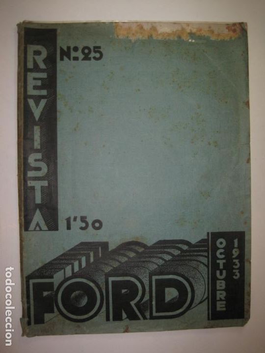 Coleccionismo de revistas y peri&oacute;dicos: REVISTA FORD-NUMERO 25-OCTUBRE A&Ntilde;O 1933-VER FOTOS-(V-23.350)