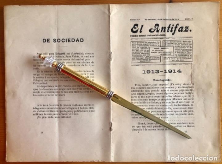 Coleccionismo de Revistas y Peri&oacute;dicos: EL ESCORIAL- MADRID- EL ANTIFAZ- PERIODICO- 1914