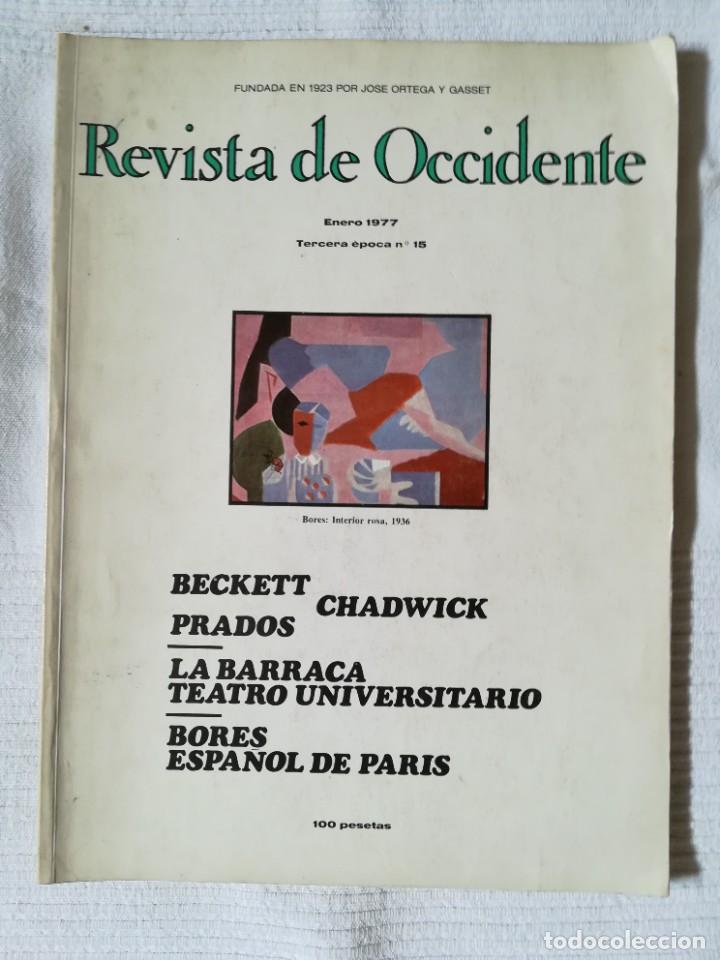 Coleccionismo de revistas y peri&oacute;dicos: Revista de Occidente - enero 1977