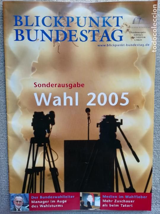 Sammeln von Zeitschriften und Zeitungen: Blickpunkt Bundestag Edici&oacute;n especial 2005 Revista del Parlamento Federal de Alemania
