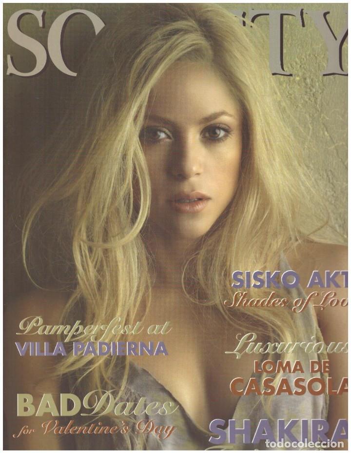 Coleccionismo de Revistas y Peri&oacute;dicos: REVISTA SOCIETY: SHAKIRA / ELIZABETH TAYLOR / KANYE WEST