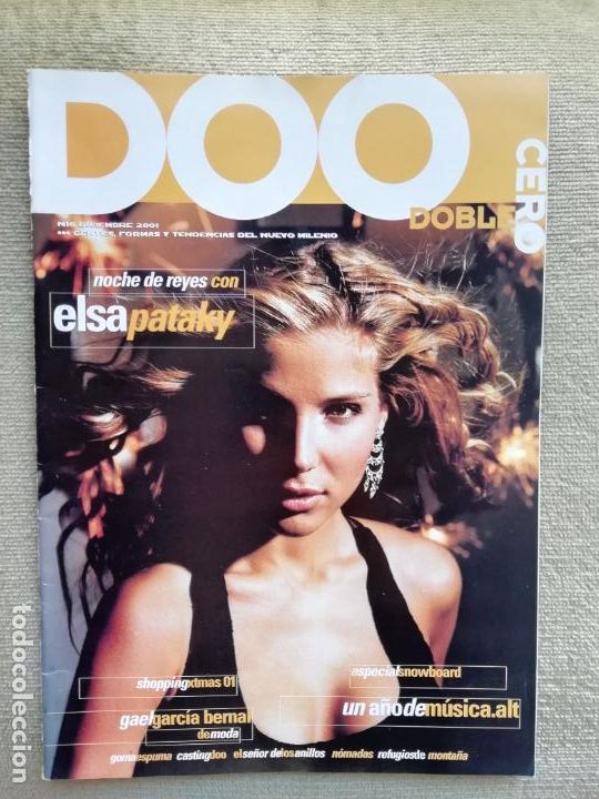 Collectionnisme de Revues et Journaux: Revista Doble Cero d00 N&ordm; 16 Diciembre 2001 Elsa Pataky