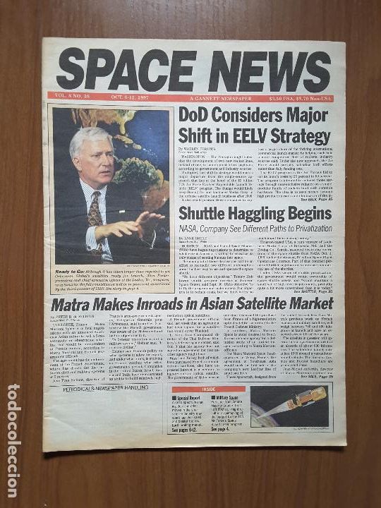 Collection Magazines and Newspapers: Space News Vol. 8, No 38. Noticias del espacio. En ingl&eacute;s.