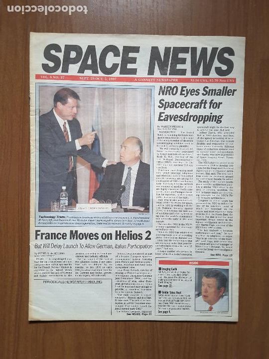 Collection Magazines and Newspapers: Space News Vol. 8, No 37. Noticias del espacio. En ingl&eacute;s.