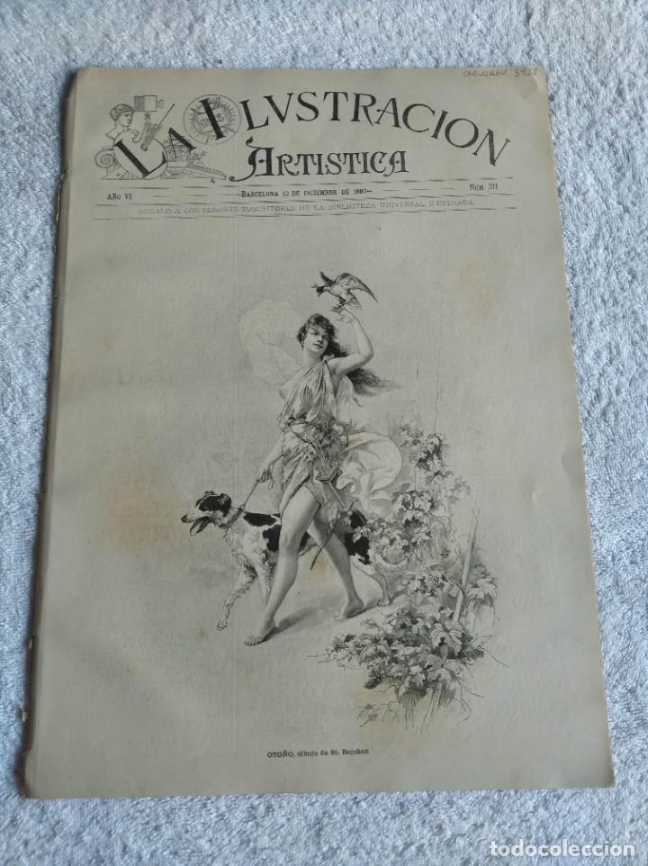 Collezionismo di Riviste e Giornali: LA ILUSTRACI&Oacute;N ART&Iacute;STICA. A&Ntilde;O 1887. N&ordm; 311. FERNANDO EL SANTO (CUADRO). DECLARACI&Oacute;N AMOR (CUA). LEER
