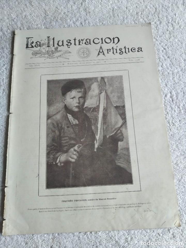 Colecionismo de Revistas e Jornais: LA ILUSTRACI&Oacute;N ART&Iacute;STICA. A&Ntilde;O 1911. N&ordm; 1516. LA AUSTRALIA OCCIDENTAL. ASEDIO A UNA CASA DE ANA..LEER