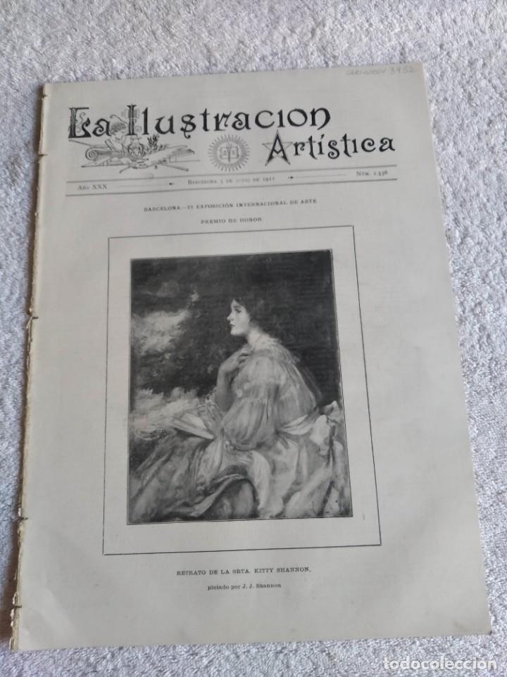 Collezionismo di Riviste e Giornali: LA ILUSTRACI&Oacute;N ART&Iacute;STICA. A&Ntilde;O 1911. N&ordm; 1536. RECUERDO DE MARRUECOS. EL AVIADOR VEDRINES (MAD).. LEER