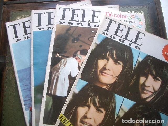 Sammeln von Zeitschriften und Zeitungen: 4 REVISTAS Tele Radio a&ntilde;os 60