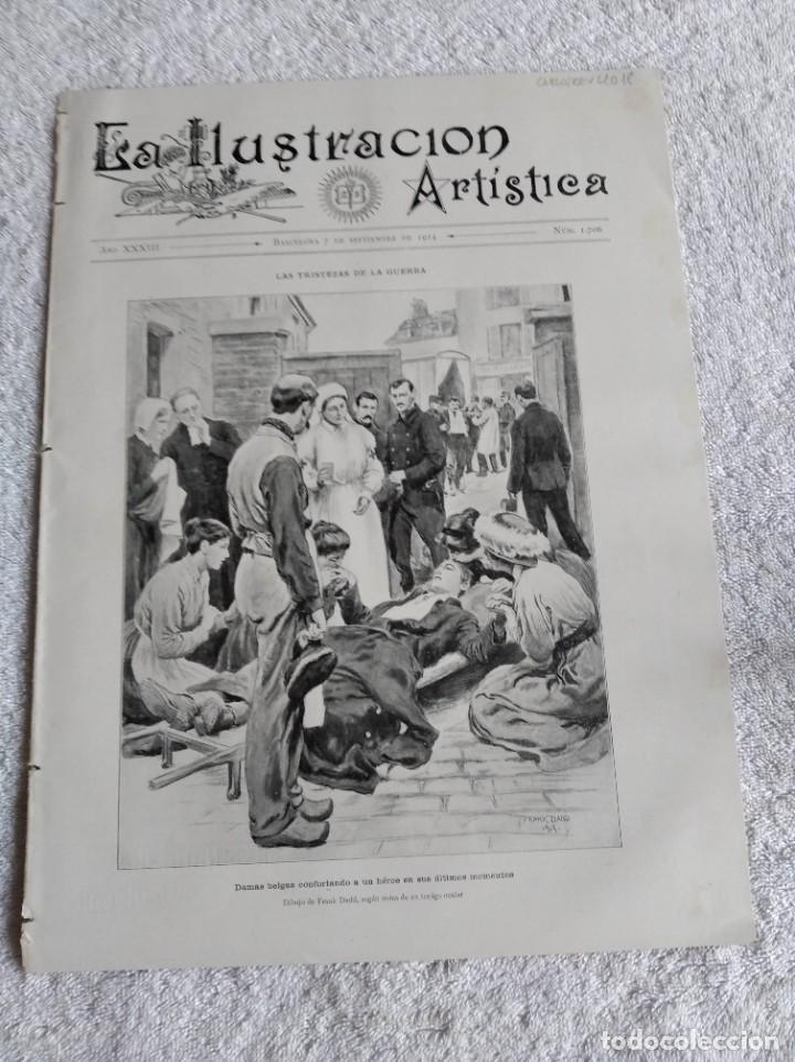 Sammeln von Zeitschriften und Zeitungen: LA ILUSTRACI&Oacute;N ART&Iacute;STICA. A&Ntilde;O 1914. N&ordm; 1706. SIR JOHN FRENCH. LA GUERRA EUROPEA. BERL&Iacute;N.... LEER