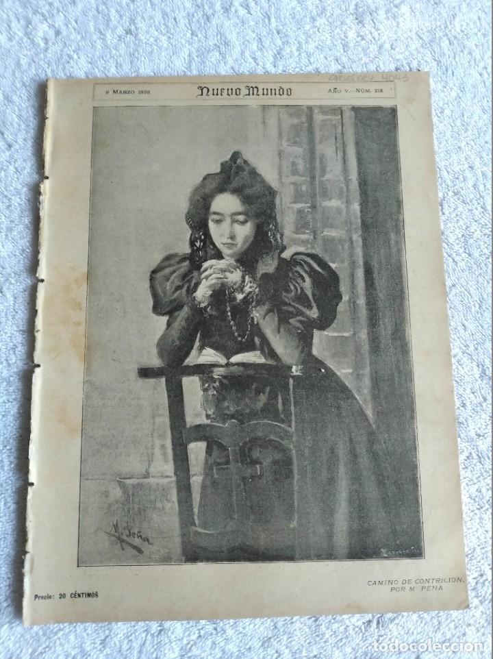 Collection Magazines and Newspapers: NUEVO MUNDO. A&Ntilde;O 1898. N&ordm; 218. DON FERNANDO VILLAAMIL. ASESINATO DEL SE&Ntilde;OR PAG&Aacute;N. SE&Ntilde;OR DUPUY.. LEER