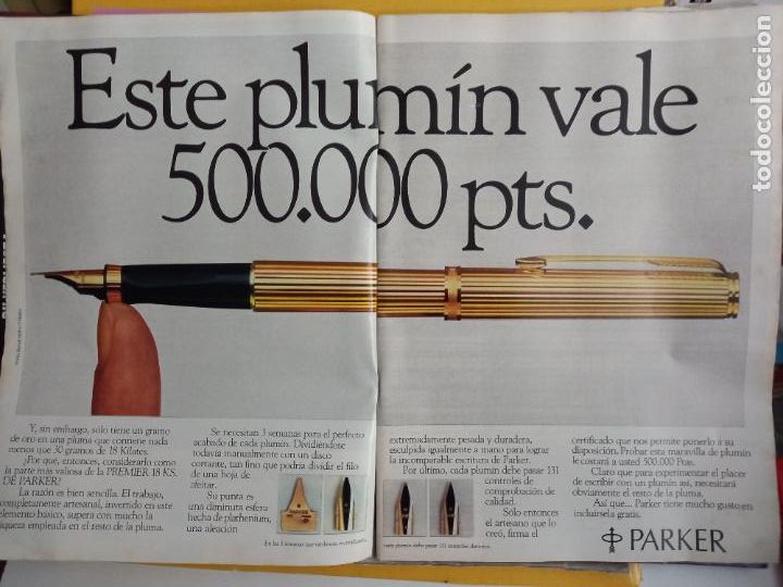 Coleccionismo de Revistas y Peri&oacute;dicos: anuncio estilografica parker