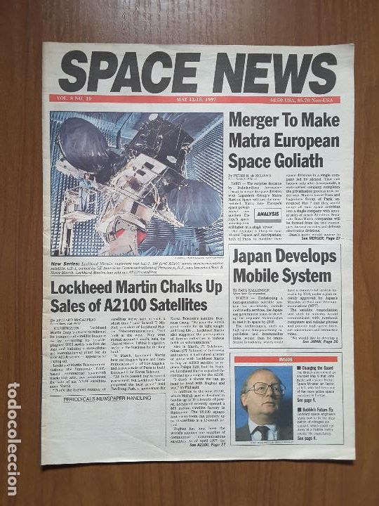 Collection Magazines and Newspapers: Space News Vol. 8, No 19. Noticias del espacio. En ingl&eacute;s.