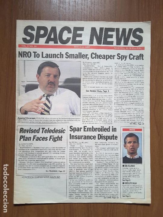 Collezionismo di Riviste e Giornali: Space News Vol. 8, No 18. Noticias del espacio. En ingl&eacute;s.