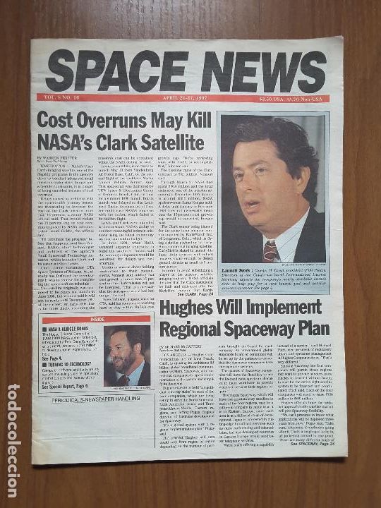 Collectionnisme de Revues et Journaux: Space News Vol. 8, No 16. Noticias del espacio. En ingl&eacute;s.