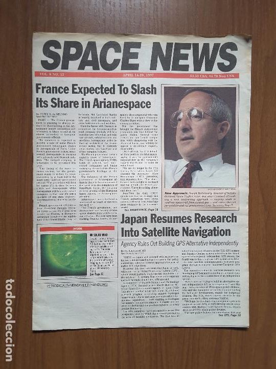 Collection Magazines and Newspapers: Space News Vol. 8, No 15. Noticias del espacio. En ingl&eacute;s.