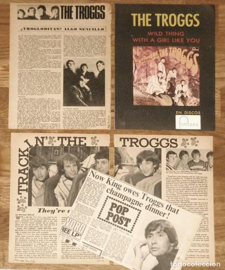 Collezionismo di Riviste e Giornali: THE TROGGS lote de prensa Spain UK clippings 1960s photos magazine articles Wild Thing Advert Rock