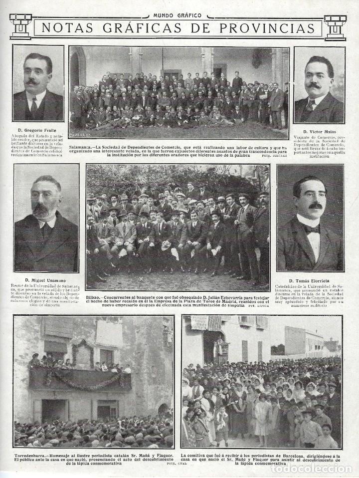 Coleccionismo de Revistas y Peri&oacute;dicos: 1912 HOJA REVISTA UNIVERSIDAD DE SALAMANCA RECTOR MIGUEL DE UNAMUNO CATEDR&Aacute;TICO TOM&Aacute;S ELORRIETA
