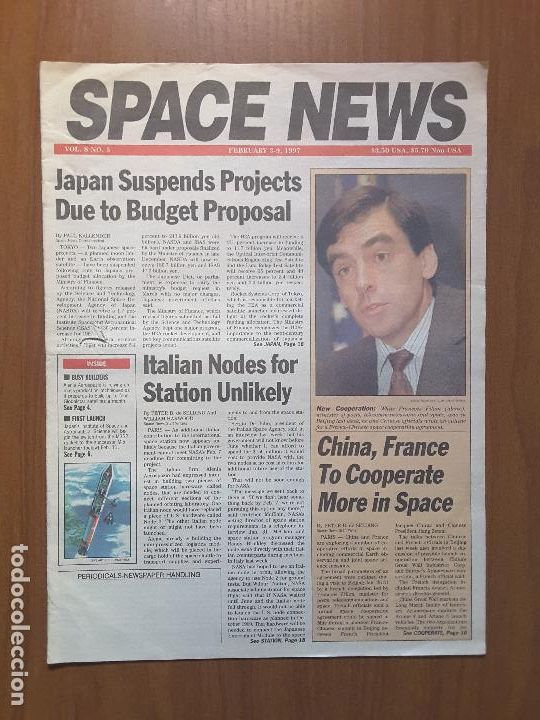 Collectionnisme de Revues et Journaux: Space News Vol. 8, No 5. Noticias del espacio. En ingl&eacute;s.
