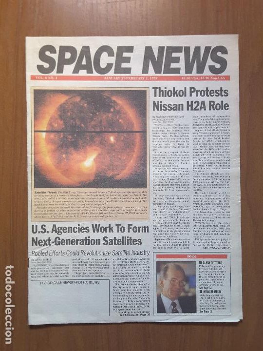 Collezionismo di Riviste e Giornali: Space News Vol. 8, No 4. Noticias del espacio. En ingl&eacute;s.