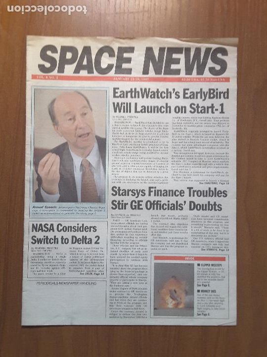 Collection Magazines and Newspapers: Space News Vol. 8, No 2. Noticias del espacio. En ingl&eacute;s.