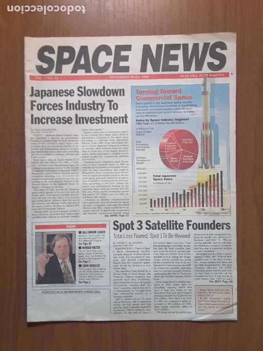 Collection Magazines and Newspapers: Space News Vol. 7, No 45. Noticias del espacio. En ingl&eacute;s.