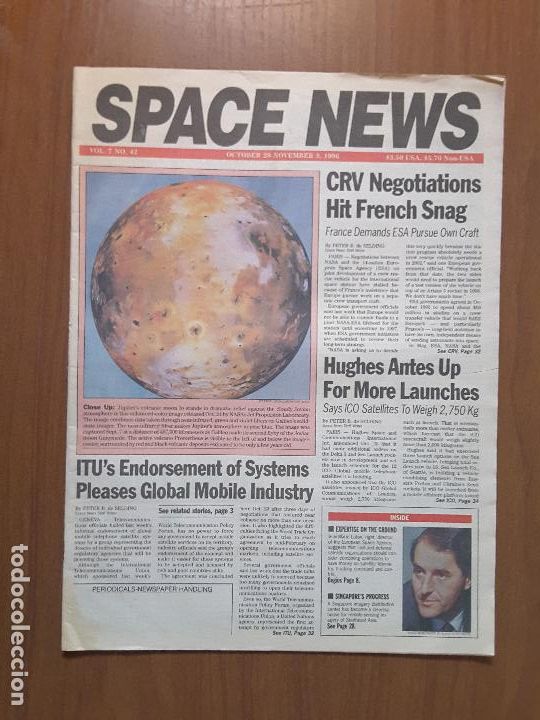 Collezionismo di Riviste e Giornali: Space News Vol. 7, No 42. Noticias del espacio. En ingl&eacute;s.