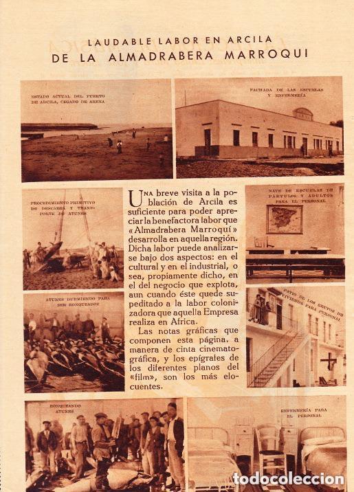 Coleccionismo de revistas y peri&oacute;dicos: * MARRUECOS * ARCILA * PESCA * En la almadrabera marroqu&iacute; - 1933