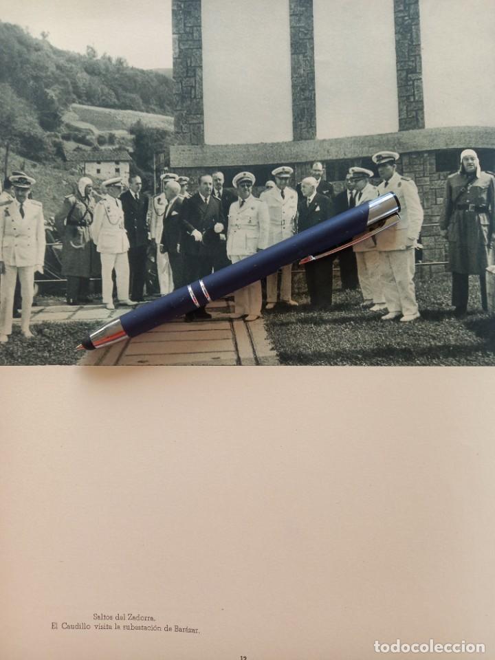 Colecionismo de Revistas e Jornais: SALTOS DEL ZADORRA.VISITA DE FRANCO A VIZCAYA. EXTRAIDO DE REVISTA VIZCAYA 1958