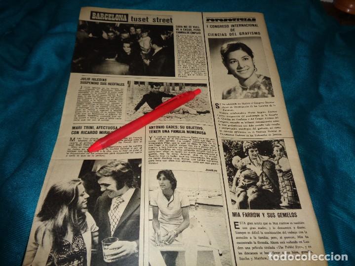 Coleccionismo de revistas y peri&oacute;dicos: RECORTE : SARA MONTIEL CAMBIA DE EMPLEO. SEMANA, OCTUBRE 1971 (#)