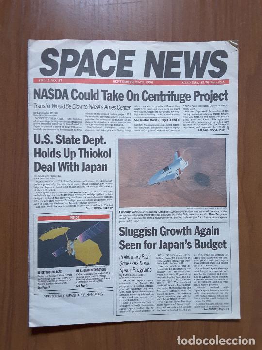 Collection Magazines and Newspapers: Space News Vol. 7, No 37. Noticias del espacio. En ingl&eacute;s.