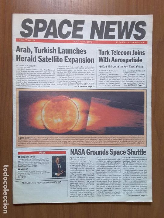 Collezionismo di Riviste e Giornali: Space News Vol. 7, No 28. Noticias del espacio. En ingl&eacute;s.