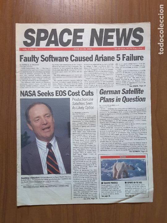 Collection Magazines and Newspapers: Space News Vol. 7, No 25. Noticias del espacio. En ingl&eacute;s.