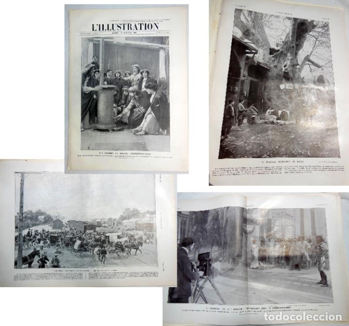 Coleccionismo de revistas y peri&oacute;dicos: L'ILLUSTRATION. N&ordm; 3427, 31 Octobre 1908.Treize heures en Ballon; Un train &eacute;lectoral aux &Eacute;tats-Units