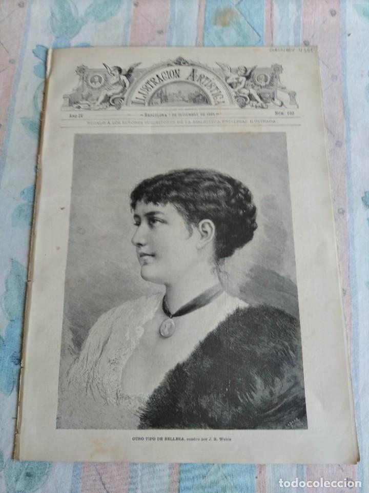 Collection Magazines and Newspapers: LA ILUSTRACI&Oacute;N ART&Iacute;STICA. A&Ntilde;O 1885. N&ordm; 193. HUNGR&Iacute;A. RETRATO DE LA MADRE DE REMBRANDT. TORTUGA..LEER