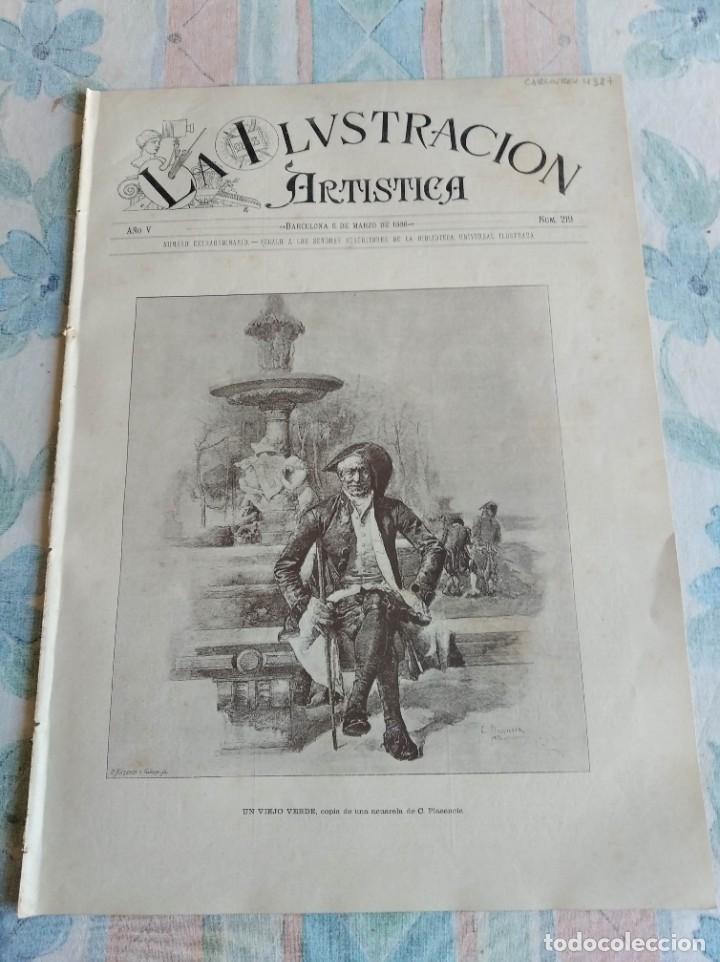 Coleccionismo de revistas y peri&oacute;dicos: LA ILUSTRACI&Oacute;N ART&Iacute;STICA. A&Ntilde;O 1886. N&ordm; 219. LA MADONA DEL GRAN DUCA. LA NOCHE DE SAN JUAN (CUA..LEER