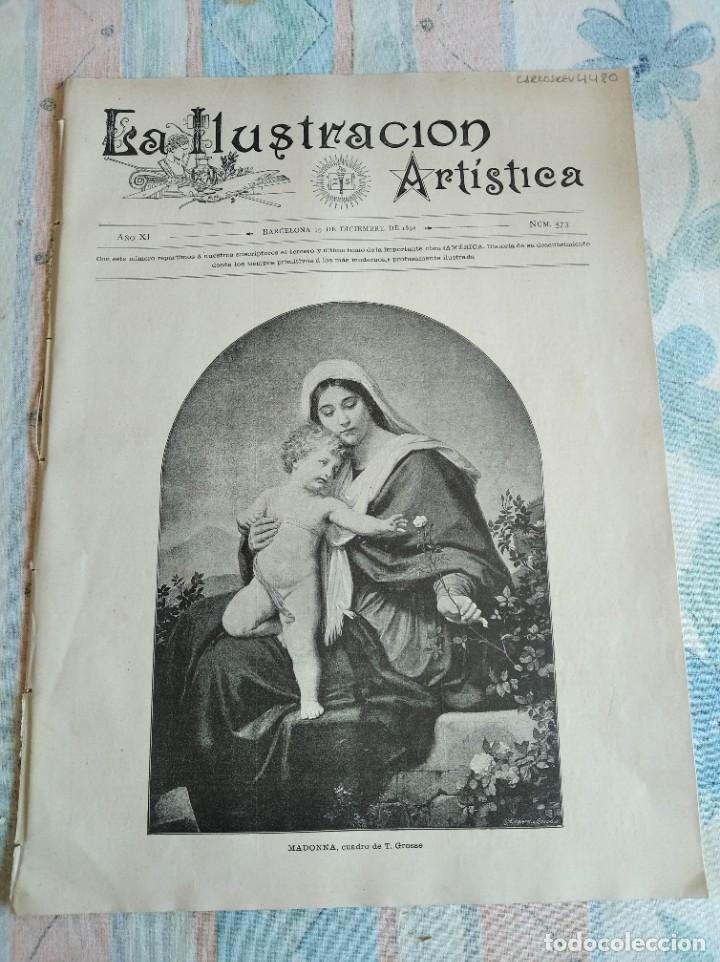 Coleccionismo de Revistas y Peri&oacute;dicos: LA ILUSTRACI&Oacute;N ART&Iacute;STICA. A&Ntilde;O 1892. N&ordm; 573. FERNANDO DE LESSEPS. SISTEMAS TERMOM&Eacute;TRICOS.....LEER.