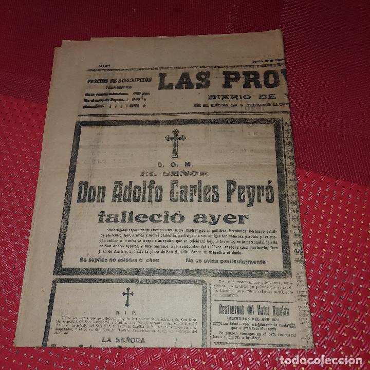 Coleccionismo de revistas y peri&oacute;dicos: LAS PROVINCIAS - DIARIO DE VALENCIA - 30 DE DICIEMBRE DE 1919 - 4 P&Aacute;GINAS - TAMA&Ntilde;O GRANDE