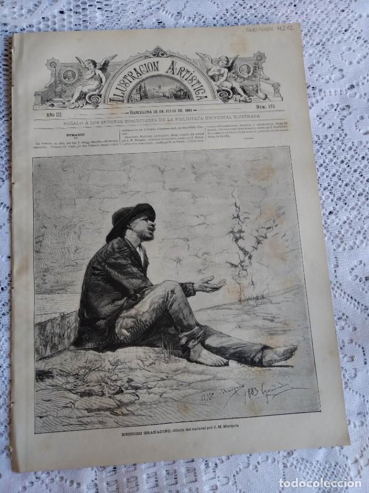 Collection Magazines and Newspapers: LA ILUSTRACI&Oacute;N ART&Iacute;STICA. A&Ntilde;O 1884. N&ordm; 135. CRIPTA EN LA CATEDRAL DE GRANADA. MENDIGO GRANAD....LEER