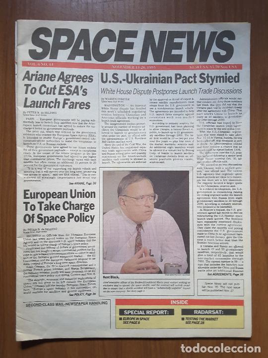 Collezionismo di Riviste e Giornali: Space News Vol. 6, No 44. Noticias del espacio. En ingl&eacute;s.