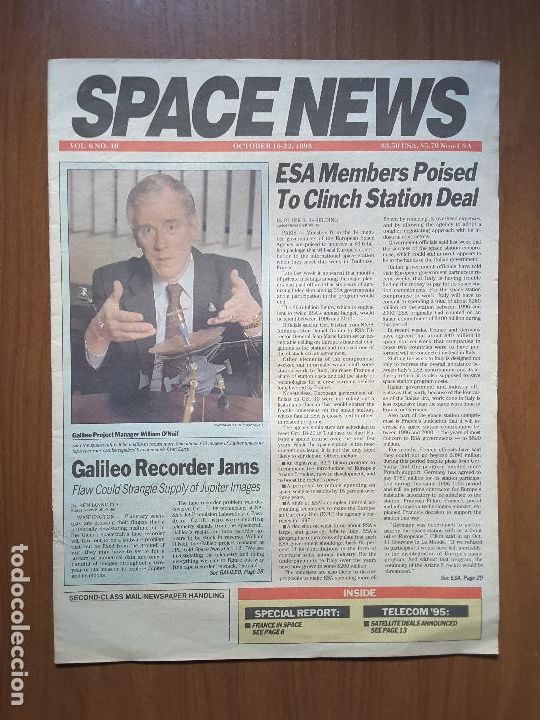 Collezionismo di Riviste e Giornali: Space News Vol. 6, No 40. Noticias del espacio. En ingl&eacute;s.