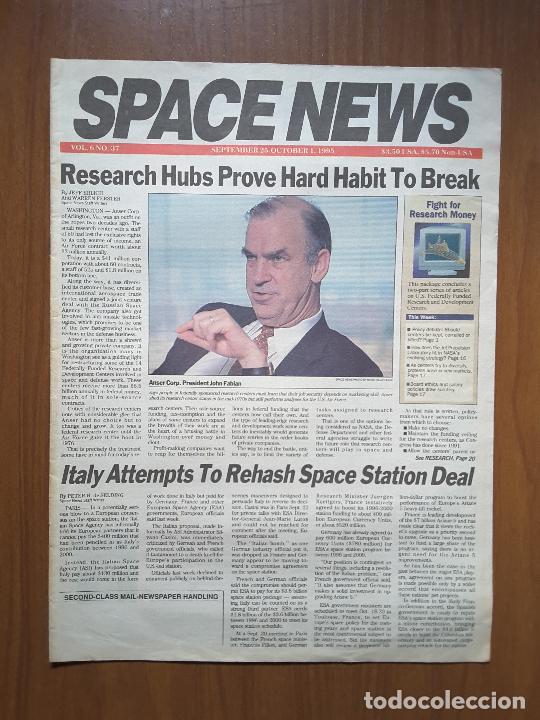 Sammeln von Zeitschriften und Zeitungen: Space News Vol. 6, No 37. Noticias del espacio. En ingl&eacute;s.
