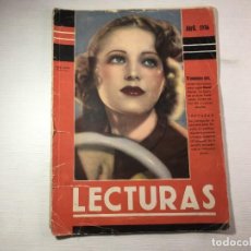 Coleccionismo de Revistas y Periódicos: REVISTA LECTURAS ABRIL 1936