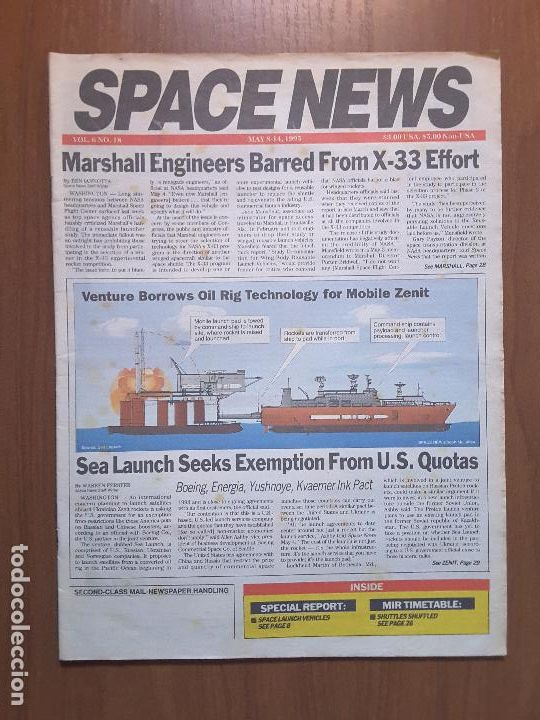 Sammeln von Zeitschriften und Zeitungen: Space News Vol. 6, No 18. Noticias del espacio. En ingl&eacute;s.