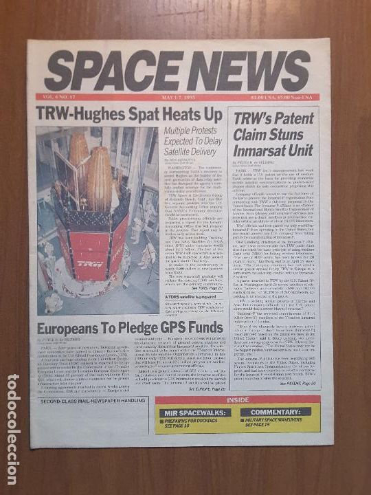 Collezionismo di Riviste e Giornali: Space News Vol. 6, No 17. Noticias del espacio. En ingl&eacute;s.