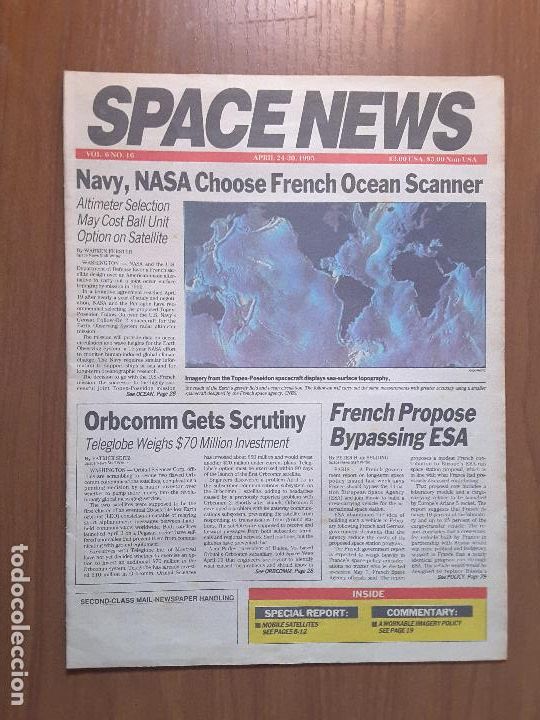 Collezionismo di Riviste e Giornali: Space News Vol. 6, No 16. Noticias del espacio. En ingl&eacute;s.