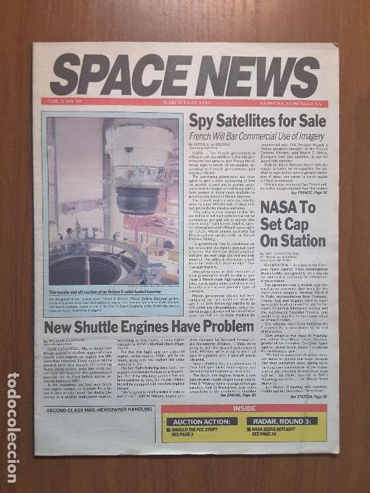 Collezionismo di Riviste e Giornali: Space News Vol. 6, No 10. Noticias del espacio. En ingl&eacute;s.
