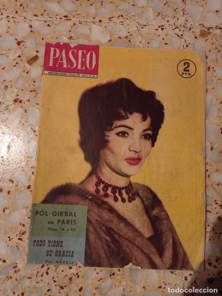 Coleccionismo de revistas y peri&oacute;dicos: Antigua revista Paseo portada Sara Montiel