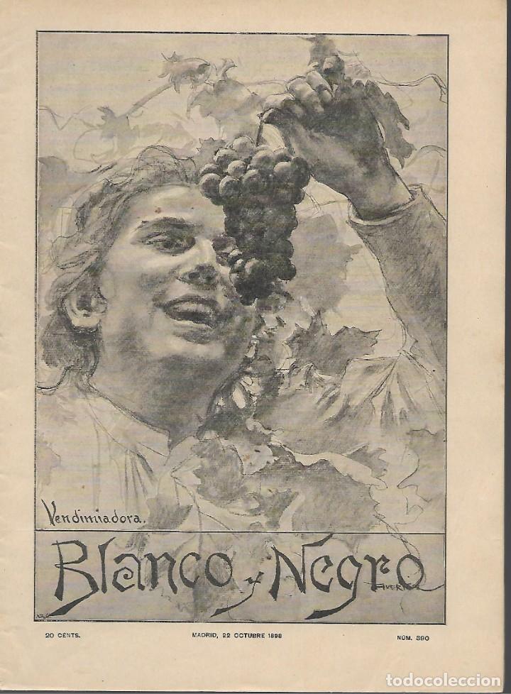 Coleccionismo de Revistas y Peri&oacute;dicos: MADRID.-BLANCO Y NEGRO, N&ordm; 390,- 22 OCTUBRE 1898.- VER FOTOS