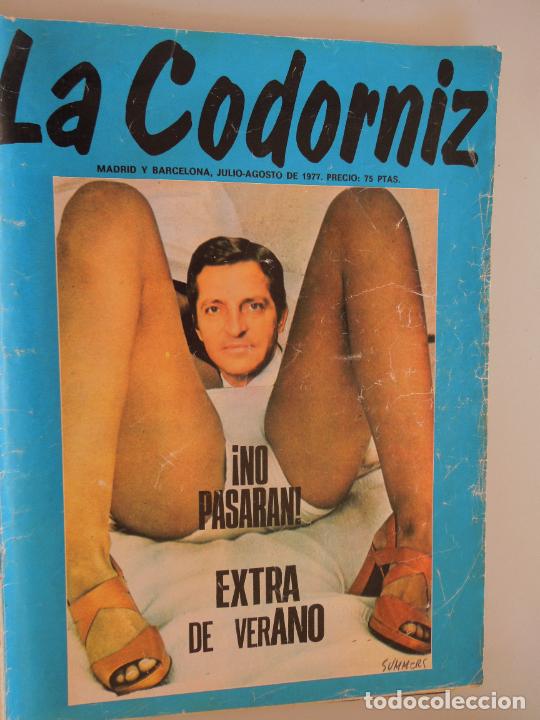 Coleccionismo de Revistas y Peri&oacute;dicos: LA CODORNIZ REVISTA . JULIO-AGOSTO -1977- - EXTRA DE VERANO